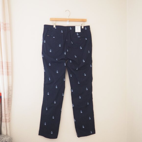 !! NWT Nautica x Urban Outfitters Navy Marine Bue SailBoat Chino Pants - Picture 10 of 12